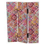 Paravent impression 3 panneaux en faïence 120,6x2,5xh180,6x2,5xh180