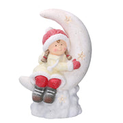 Lune led blanche plastique fille cm36,5x21h52