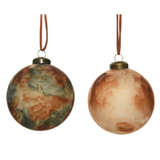 Boule de Noël dégradé marron-vert Ø8 cm