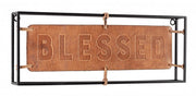 Décoration murale en cuir 45X16