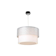 Lampe à suspension Polo MDL2355 en tissu gris